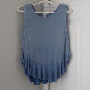 Blue free people tank